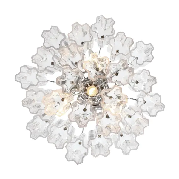 Addis 17.75" Chandelier in Polished Chrome with Autumn Glass - Image 18