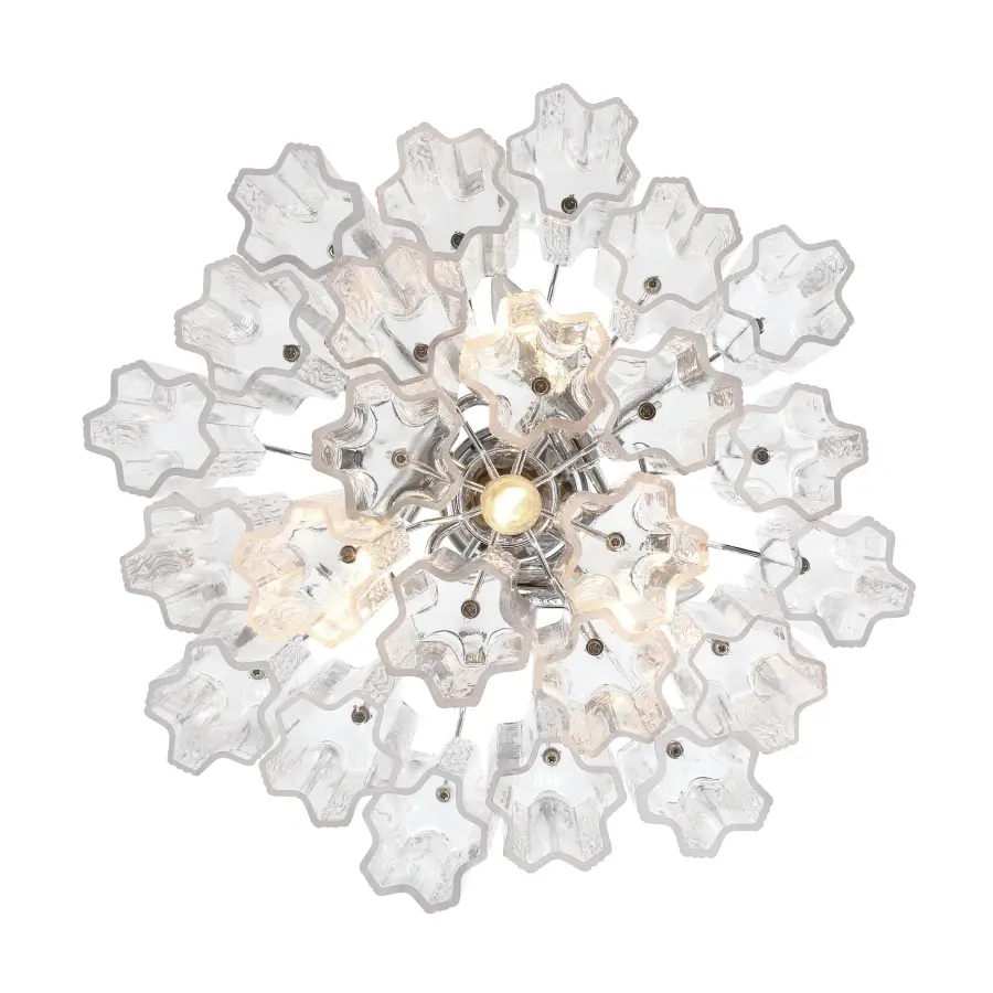 Addis 17.75" Chandelier in Polished Chrome with Autumn Glass - Image 18