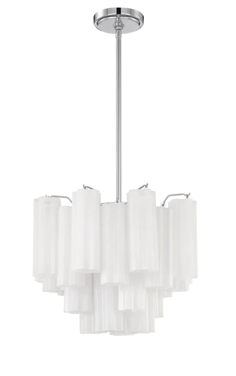 Addis 17.75" Chandelier in Polished Chrome with Autumn Glass - Image 32