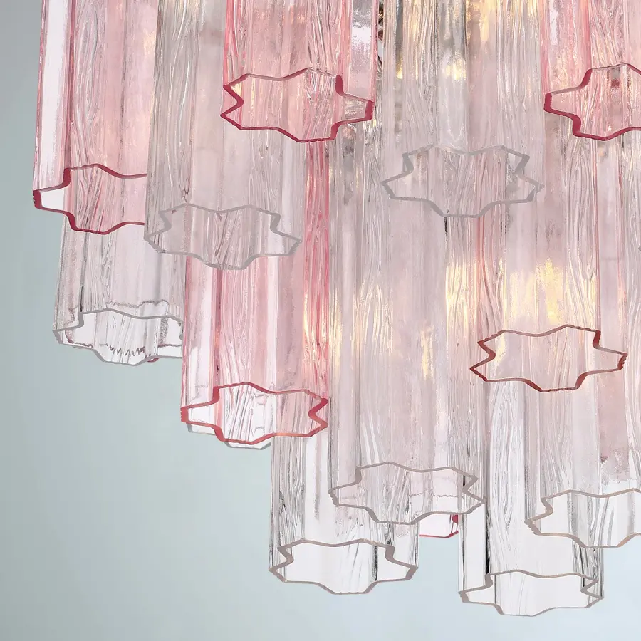 Addis 17.75" Chandelier in Polished Chrome with Autumn Glass - Image 5