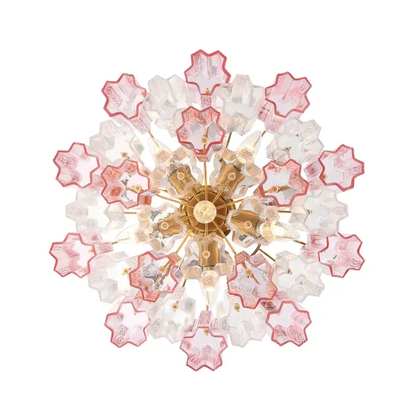 Addis 17.75" Chandelier in Polished Chrome with Autumn Glass - Image 42