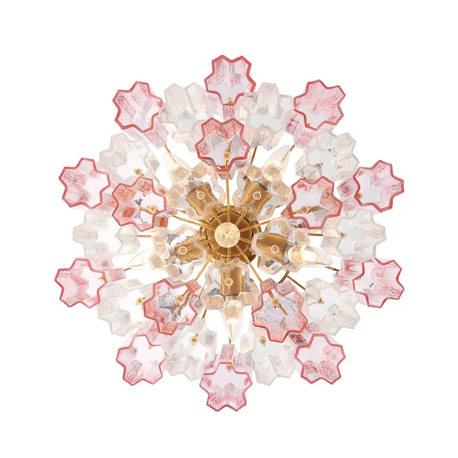 Addis 17.75" Chandelier in Polished Chrome with Autumn Glass - Image 42