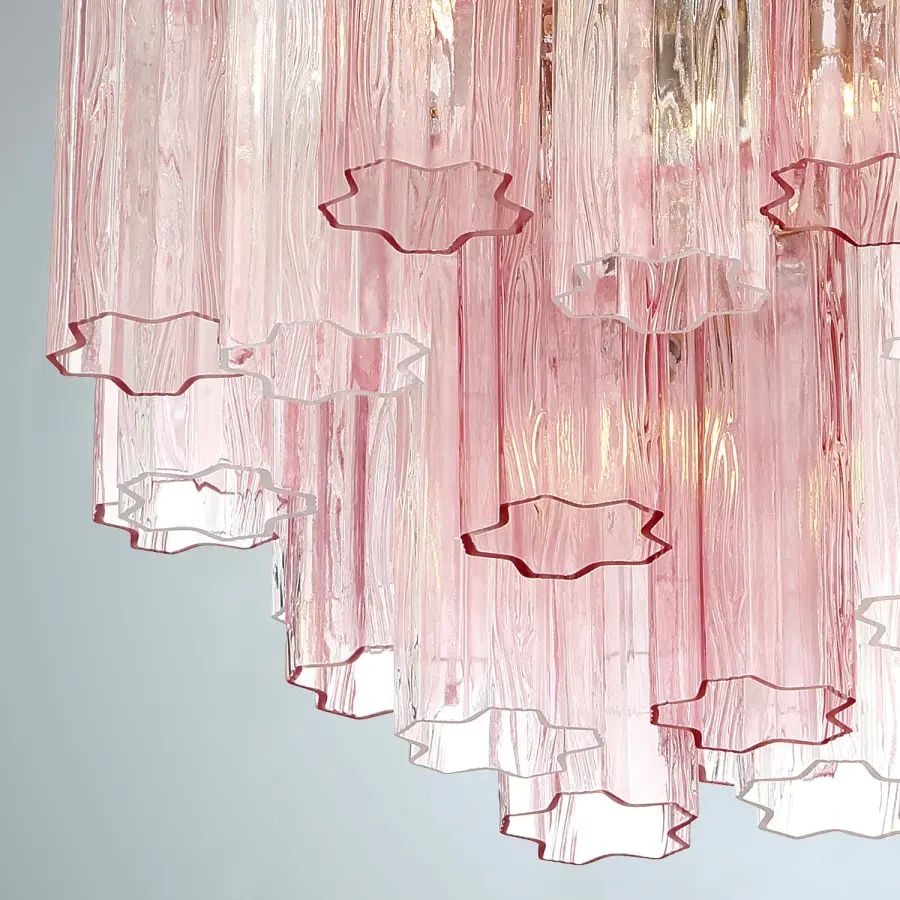 Addis 17.75" Chandelier in Polished Chrome with Autumn Glass - Image 45