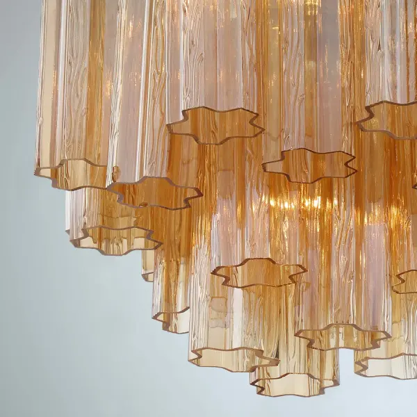 Addis 17.75" Chandelier in Polished Chrome with Autumn Glass - Image 53