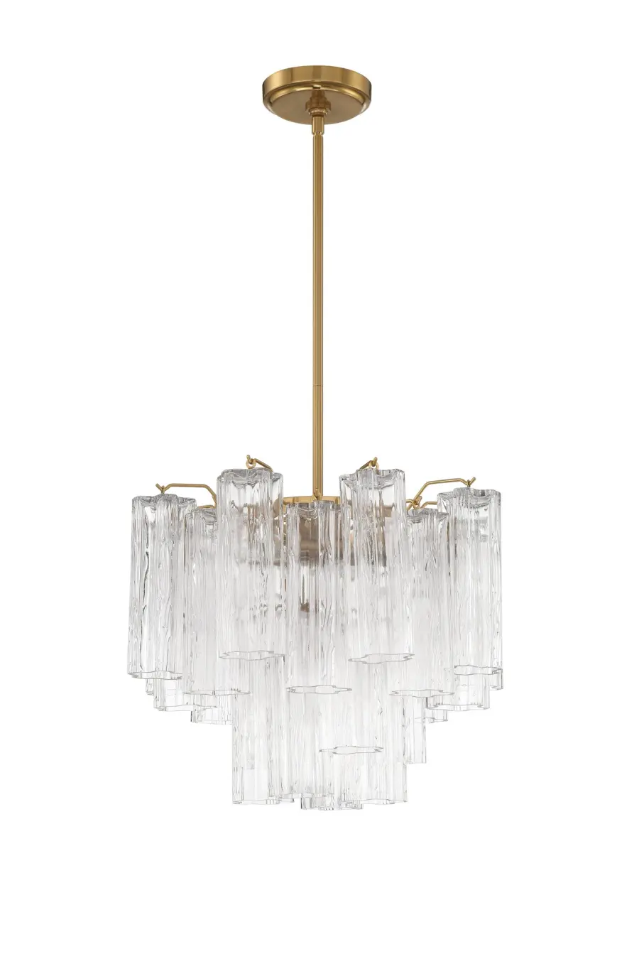 Addis 17.75" Chandelier in Polished Chrome with Autumn Glass - Image 64