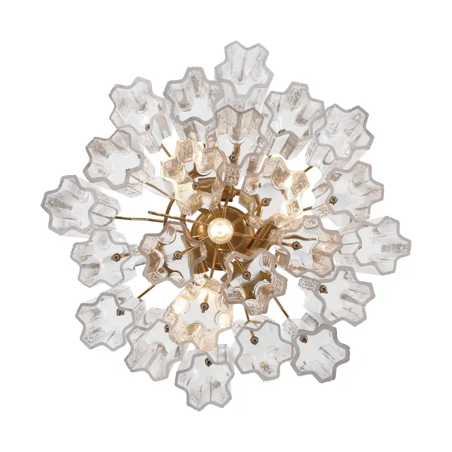 Addis 17.75" Chandelier in Polished Chrome with Autumn Glass - Image 66