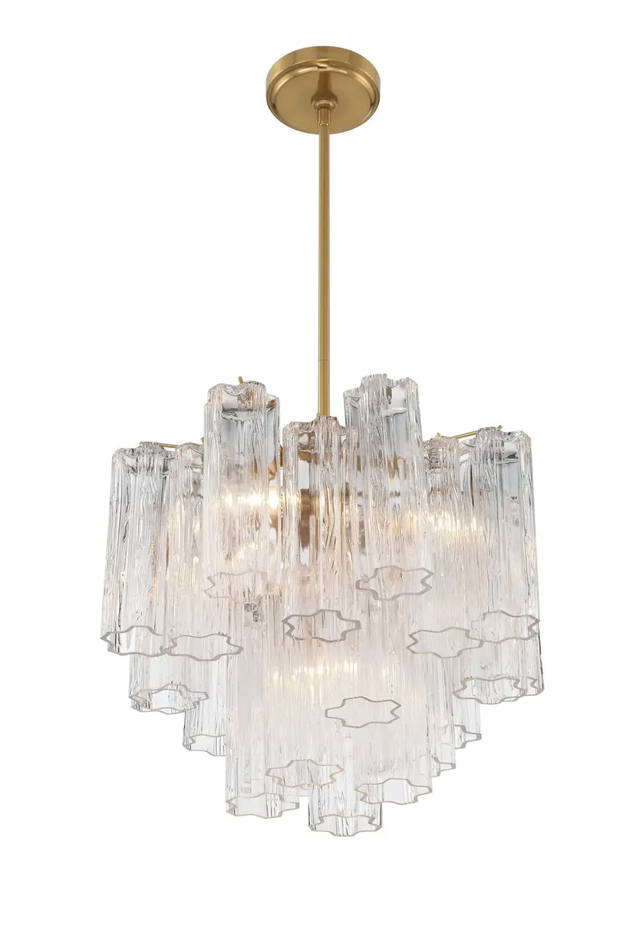 Addis 17.75" Chandelier in Polished Chrome with Autumn Glass - Image 67