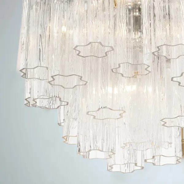 Addis 17.75" Chandelier in Polished Chrome with Autumn Glass - Image 69