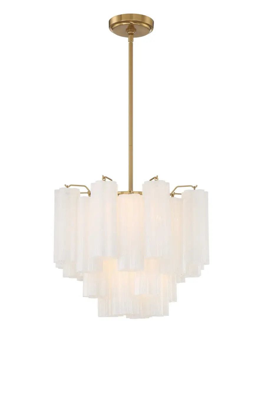 Addis 17.75" Chandelier in Polished Chrome with Autumn Glass - Image 80