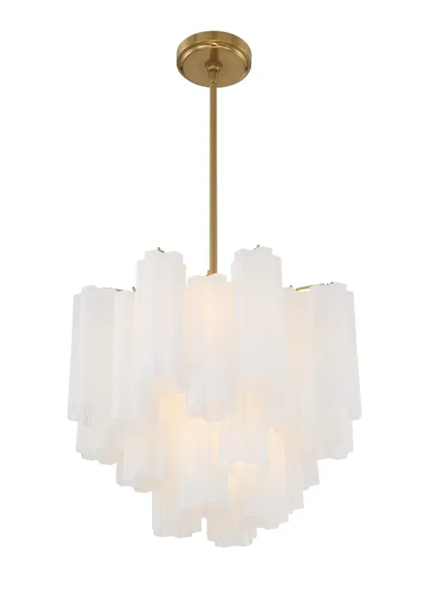 Addis 17.75" Chandelier in Polished Chrome with Autumn Glass - Image 82