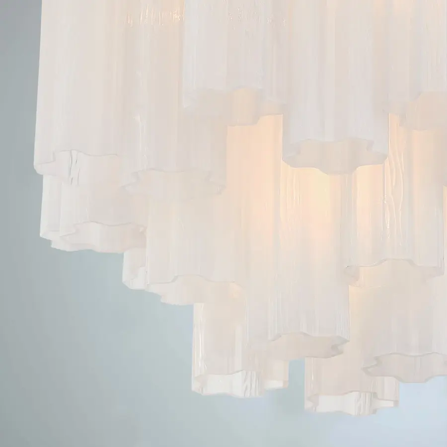 Addis 17.75" Chandelier in Polished Chrome with Autumn Glass - Image 84