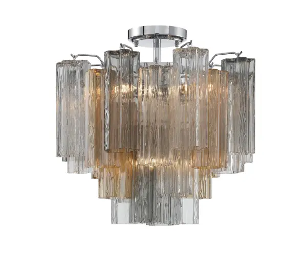 Stunning Mid-Century Statement Piece with Iconic Tronchi Glass Design - Image 9