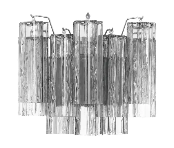 Addis 14.5" Wall Sconce in Polished Chrome with Autumn Glass - Image 18