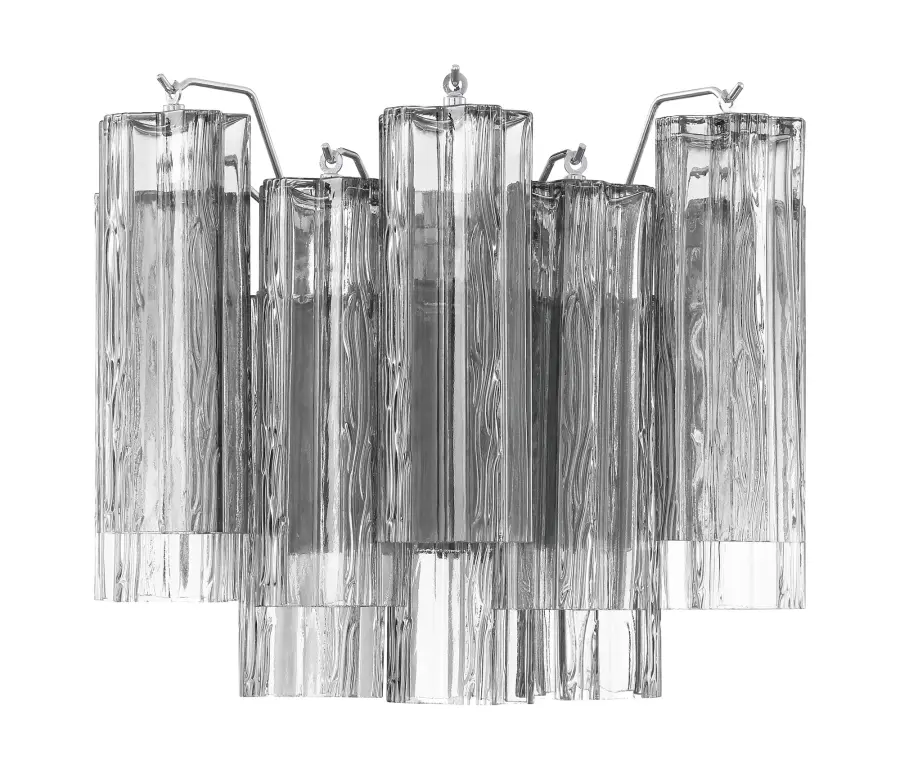 Addis 14.5" Wall Sconce in Polished Chrome with Autumn Glass - Image 18