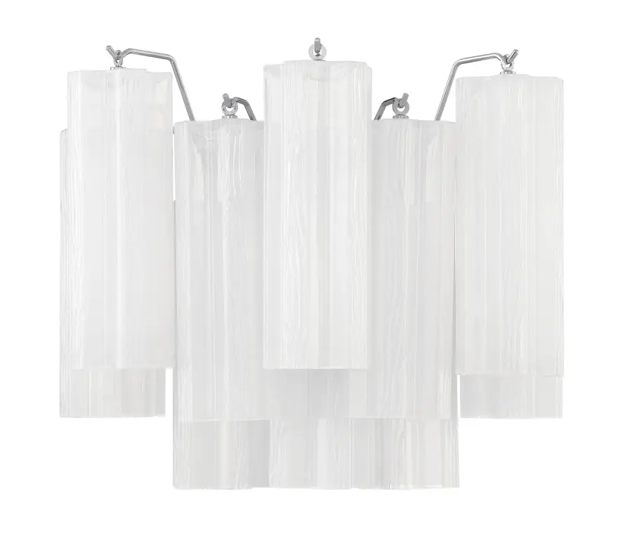 Addis 14.5" Wall Sconce in Polished Chrome with Autumn Glass - Image 23