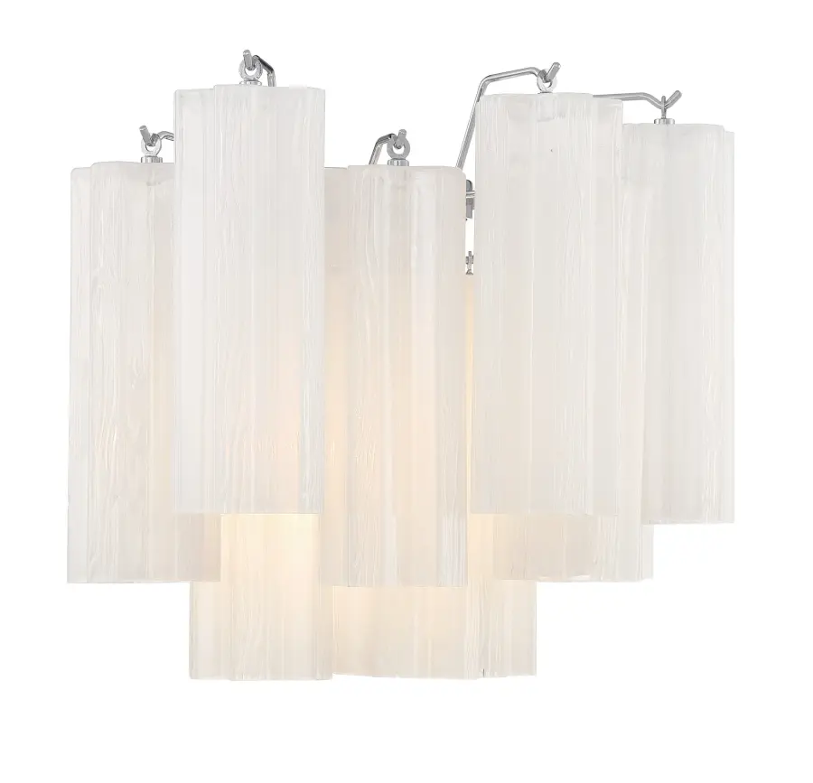 Addis 14.5" Wall Sconce in Polished Chrome with Autumn Glass - Image 25