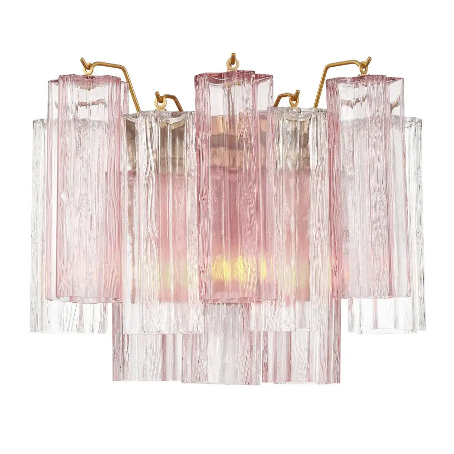 Addis 14.5" Wall Sconce in Polished Chrome with Autumn Glass - Image 29
