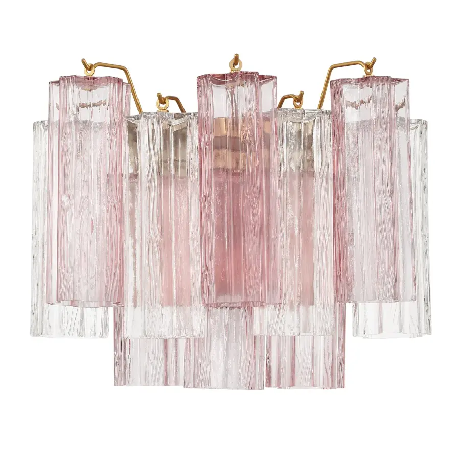 Addis 14.5" Wall Sconce in Polished Chrome with Autumn Glass - Image 30