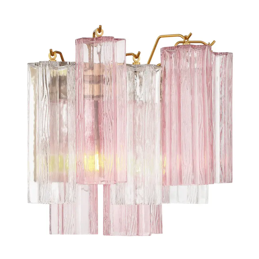 Addis 14.5" Wall Sconce in Polished Chrome with Autumn Glass - Image 31