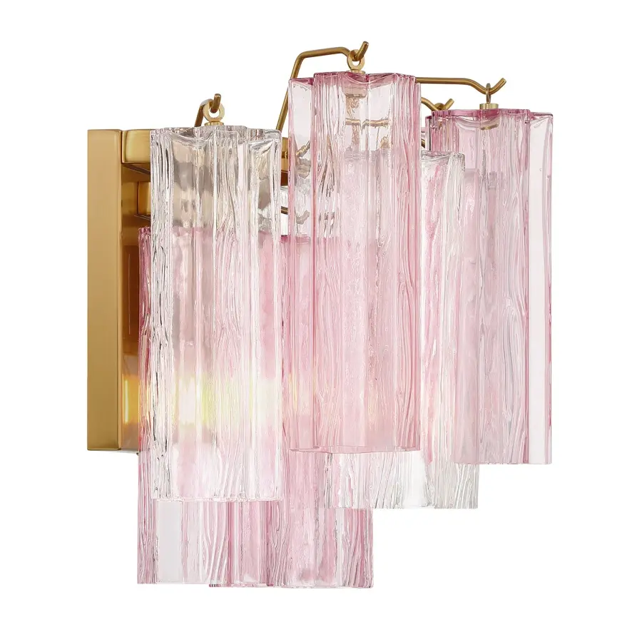 Addis 14.5" Wall Sconce in Polished Chrome with Autumn Glass - Image 32