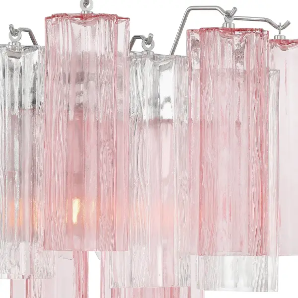 Addis 14.5" Wall Sconce in Polished Chrome with Autumn Glass - Image 5