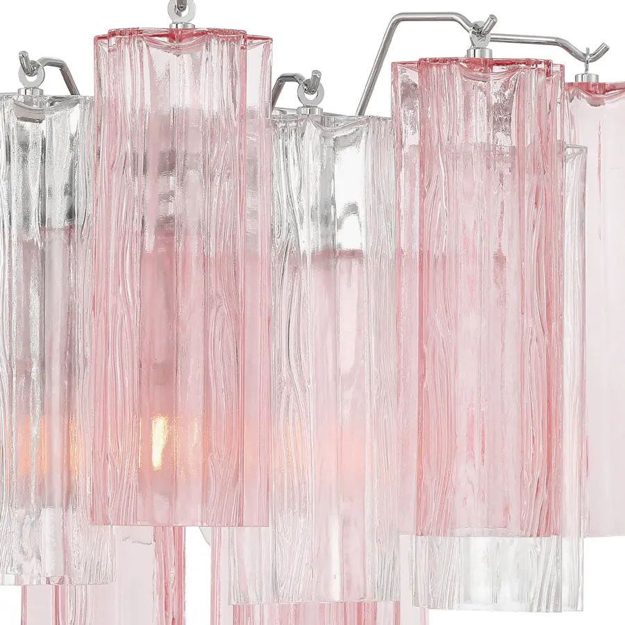 Addis 14.5" Wall Sconce in Polished Chrome with Autumn Glass - Image 5