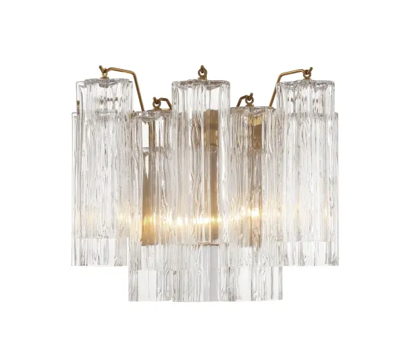 Addis 14.5" Wall Sconce in Polished Chrome with Autumn Glass - Image 47