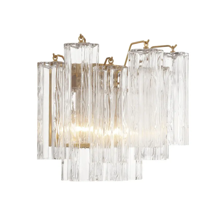 Addis 14.5" Wall Sconce in Polished Chrome with Autumn Glass - Image 48