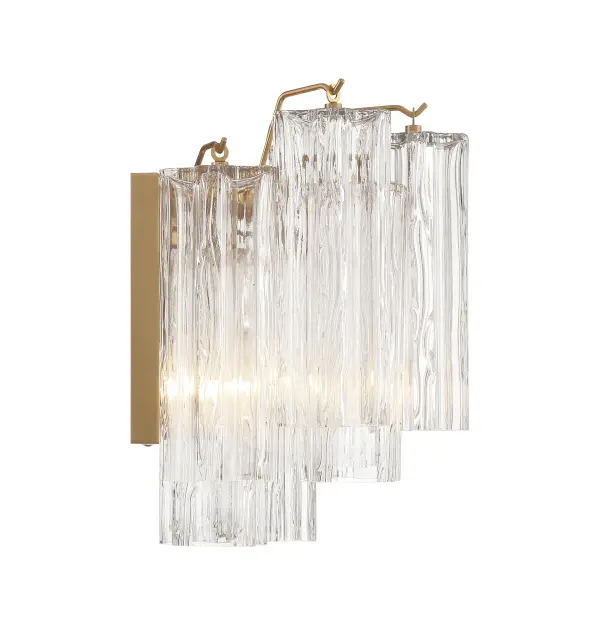 Addis 14.5" Wall Sconce in Polished Chrome with Autumn Glass - Image 49