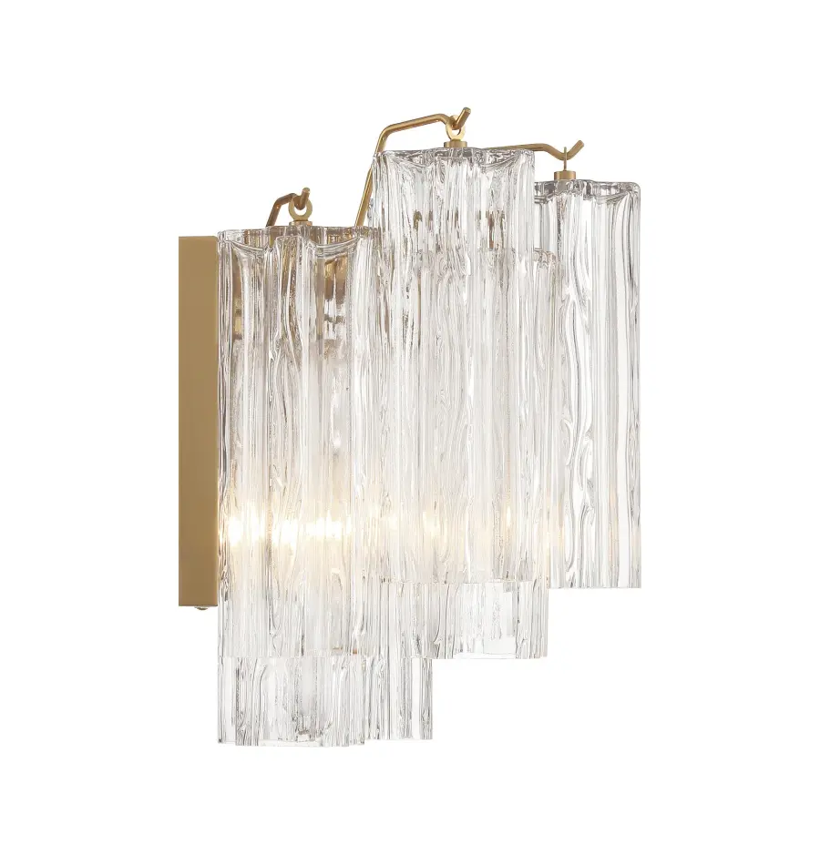 Addis 14.5" Wall Sconce in Polished Chrome with Autumn Glass - Image 49