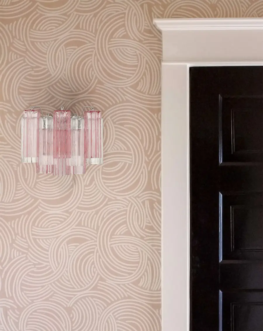 Addis 14.5" Wall Sconce in Polished Chrome with Autumn Glass - Image 6