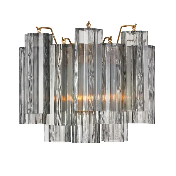 Addis 14.5" Wall Sconce in Polished Chrome with Autumn Glass - Image 51