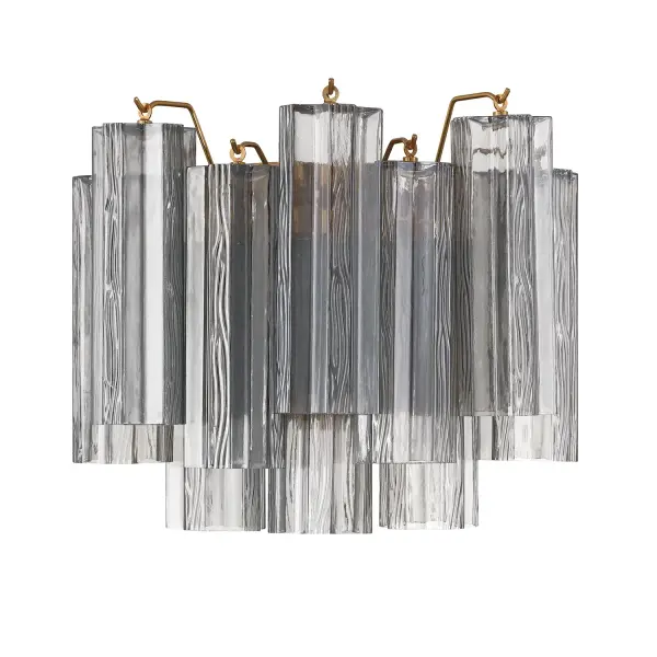 Addis 14.5" Wall Sconce in Polished Chrome with Autumn Glass - Image 52