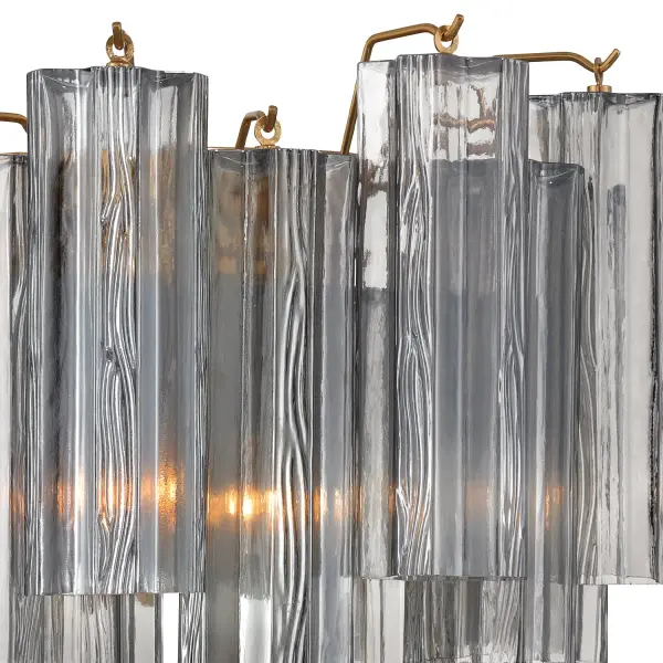 Addis 14.5" Wall Sconce in Polished Chrome with Autumn Glass - Image 55