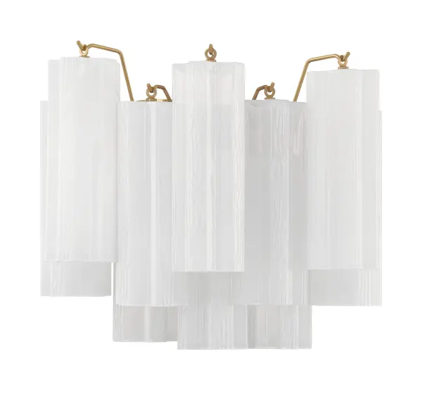 Addis 14.5" Wall Sconce in Polished Chrome with Autumn Glass - Image 58