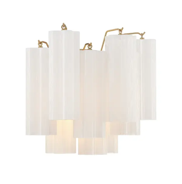 Addis 14.5" Wall Sconce in Polished Chrome with Autumn Glass - Image 60
