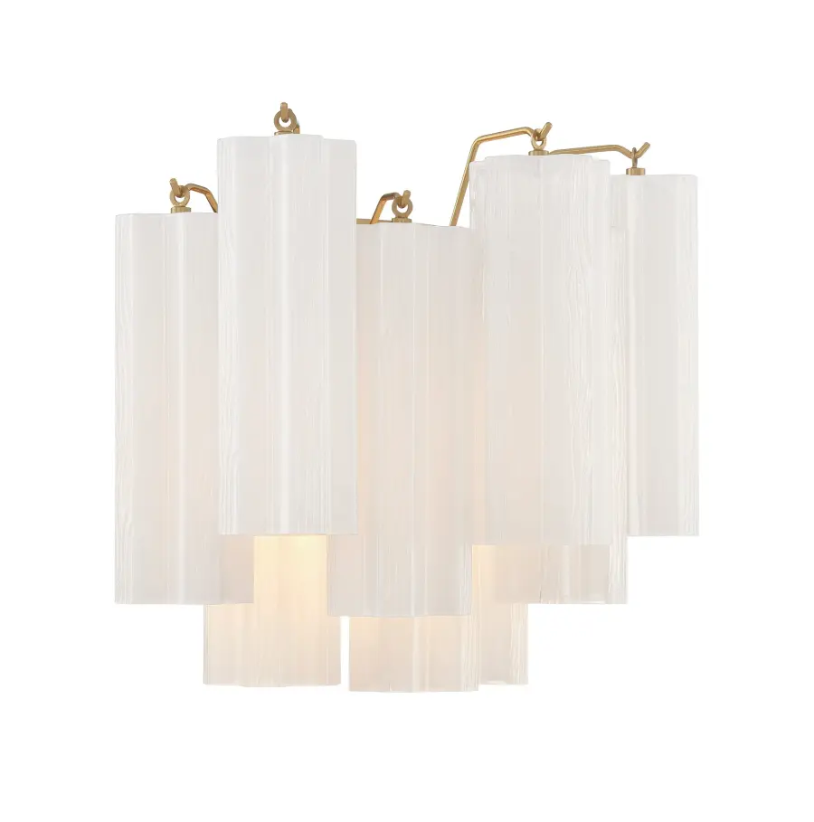 Addis 14.5" Wall Sconce in Polished Chrome with Autumn Glass - Image 60