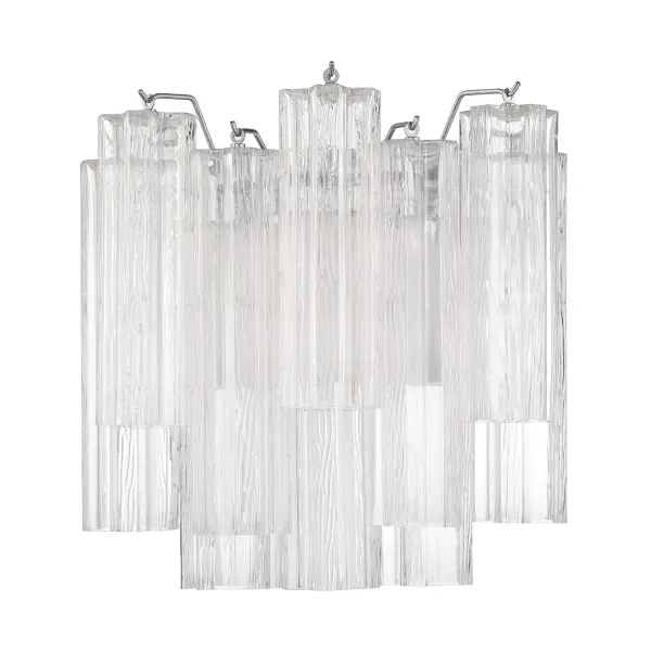 Addis 14.5" Wall Sconce in Polished Chrome with Autumn Glass - Image 16