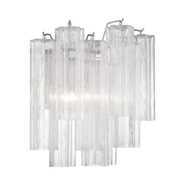 Addis 14.5" Wall Sconce in Polished Chrome with Autumn Glass - Image 17