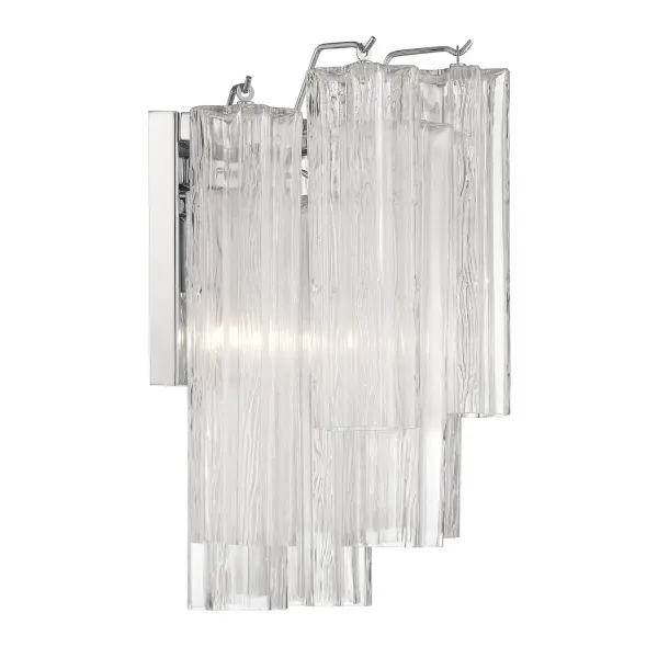 Addis 14.5" Wall Sconce in Polished Chrome with Autumn Glass - Image 18