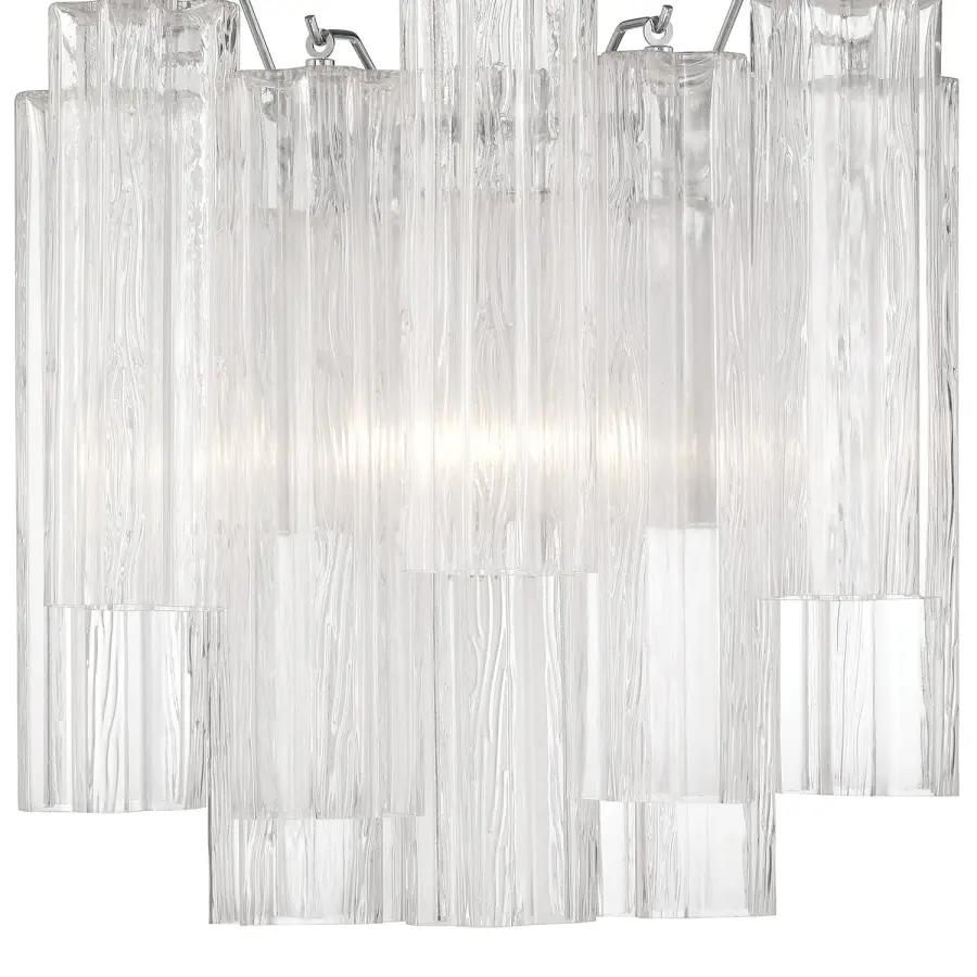 Addis 14.5" Wall Sconce in Polished Chrome with Autumn Glass - Image 19