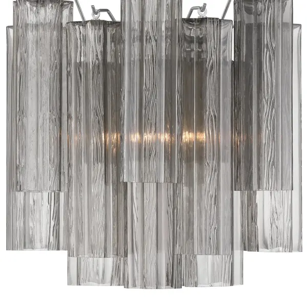 Addis 14.5" Wall Sconce in Polished Chrome with Autumn Glass - Image 26