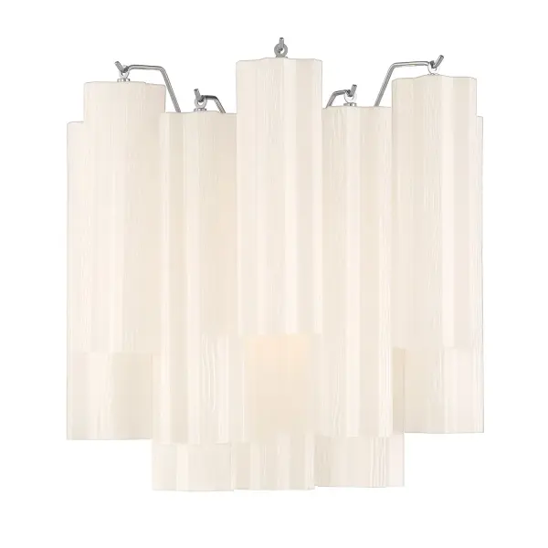 Addis 14.5" Wall Sconce in Polished Chrome with Autumn Glass - Image 29