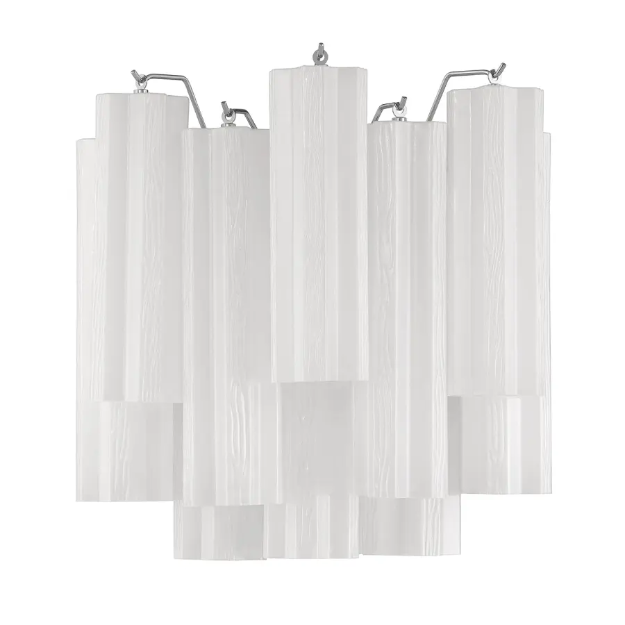 Addis 14.5" Wall Sconce in Polished Chrome with Autumn Glass - Image 30