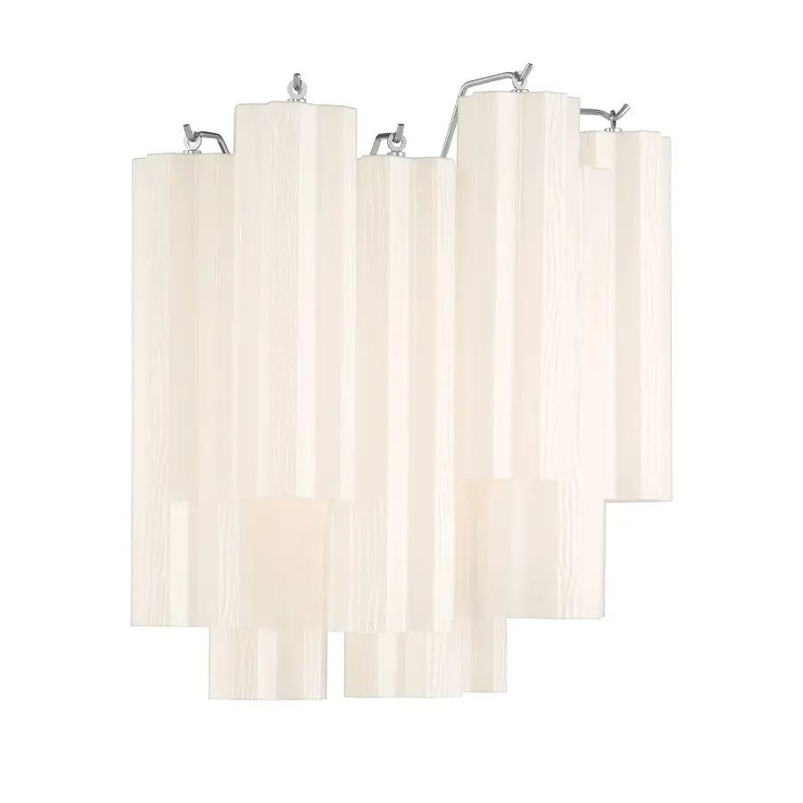 Addis 14.5" Wall Sconce in Polished Chrome with Autumn Glass - Image 31