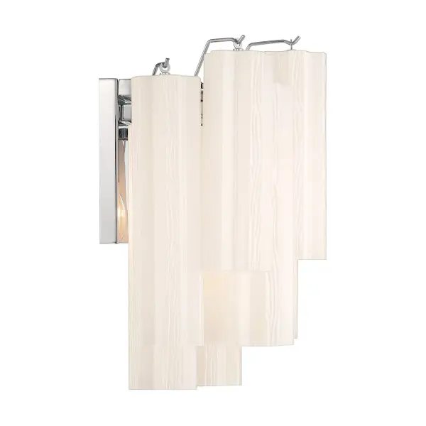 Addis 14.5" Wall Sconce in Polished Chrome with Autumn Glass - Image 32