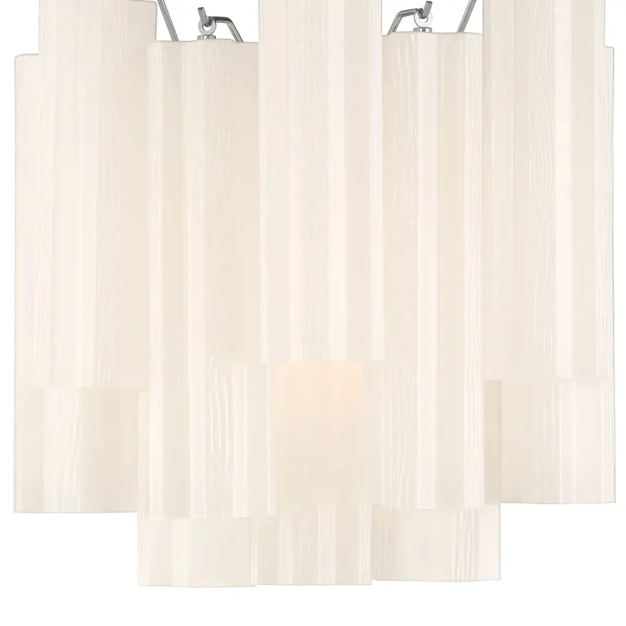 Addis 14.5" Wall Sconce in Polished Chrome with Autumn Glass - Image 33