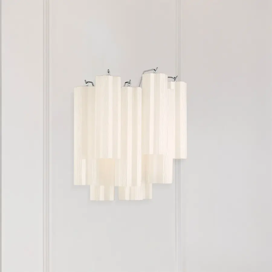 Addis 14.5" Wall Sconce in Polished Chrome with Autumn Glass - Image 34