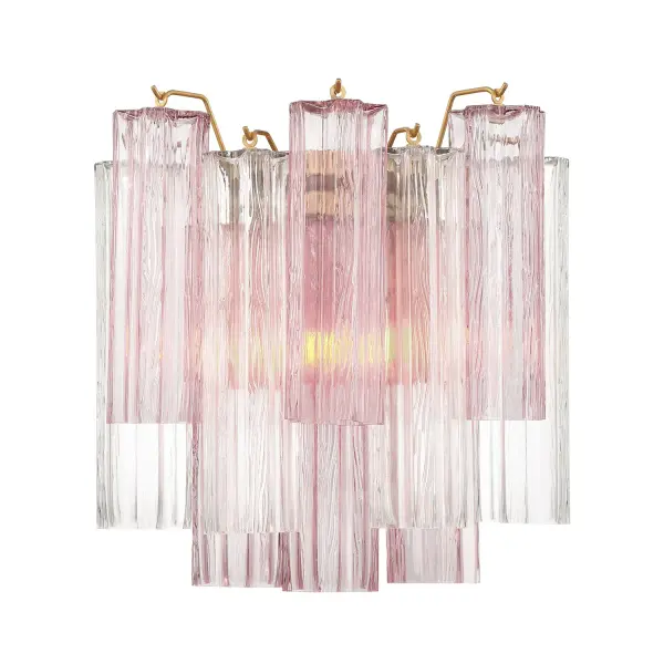 Addis 14.5" Wall Sconce in Polished Chrome with Autumn Glass - Image 37