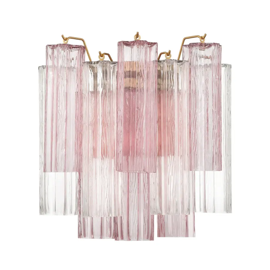 Addis 14.5" Wall Sconce in Polished Chrome with Autumn Glass - Image 38